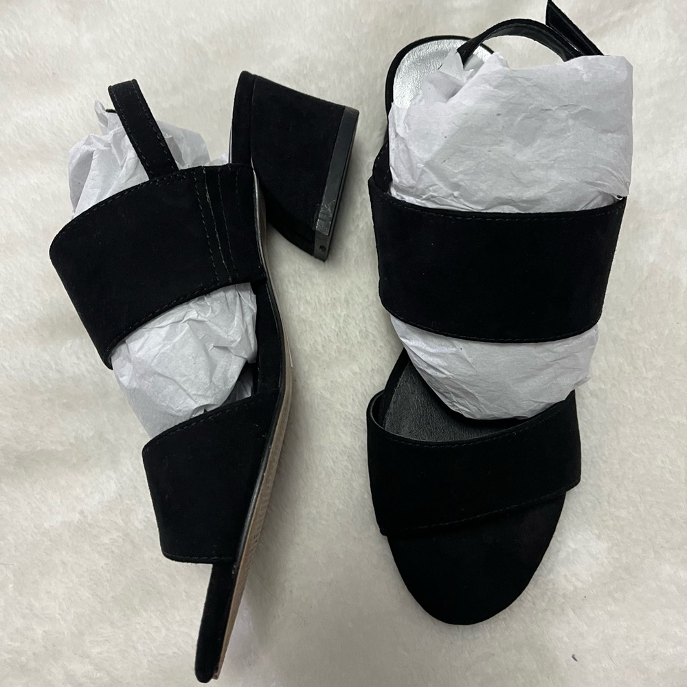 Suede Strappy Sandals with a Heel